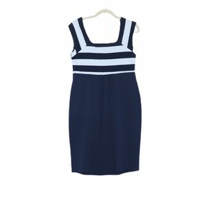 Angel Blue and White strip sleeveless dress small